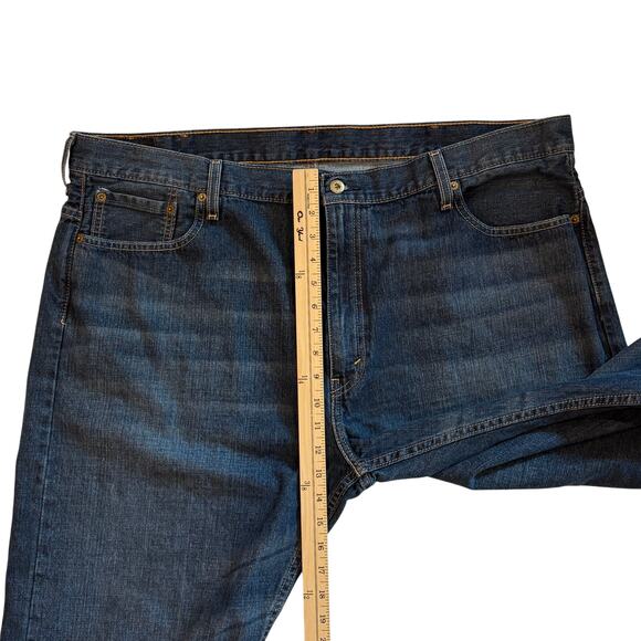 Levis 569 Jeans Mens Size 44x32 Blue Loose Fit Straight Leg 100% Cotton Casual - Picture 9 of 11